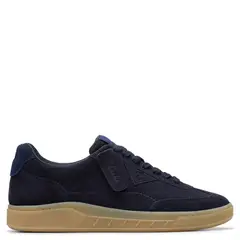 CLARKS - Zapatilla Urbana Hombre Cuero Azul