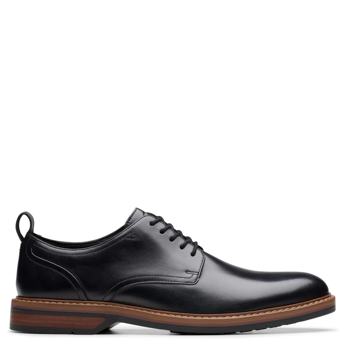 CLARKS - Zapatos Casuales Hombre Cuero Negro Clarks