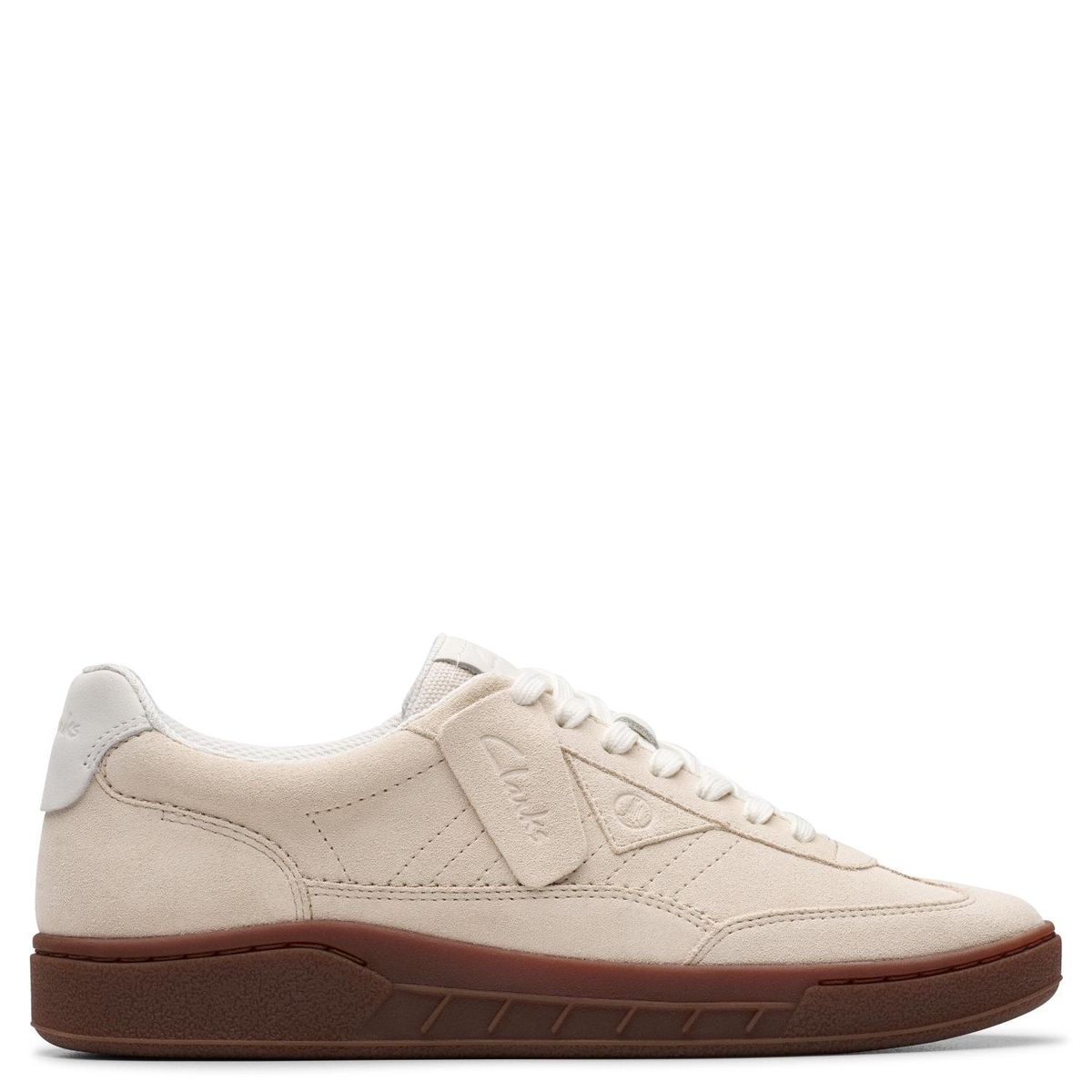 CLARKS - Zapatilla Urbana Hombre Cuero Blanco Clarks