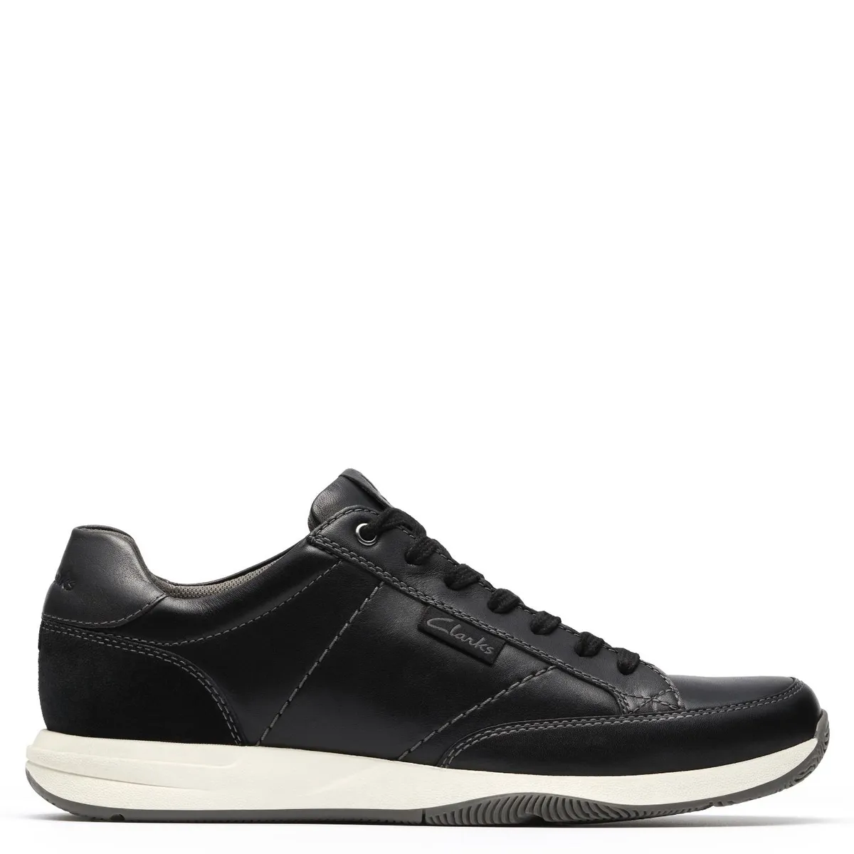 CLARKS - Zapatilla Urbana Hombre Cuero Negro Clarks