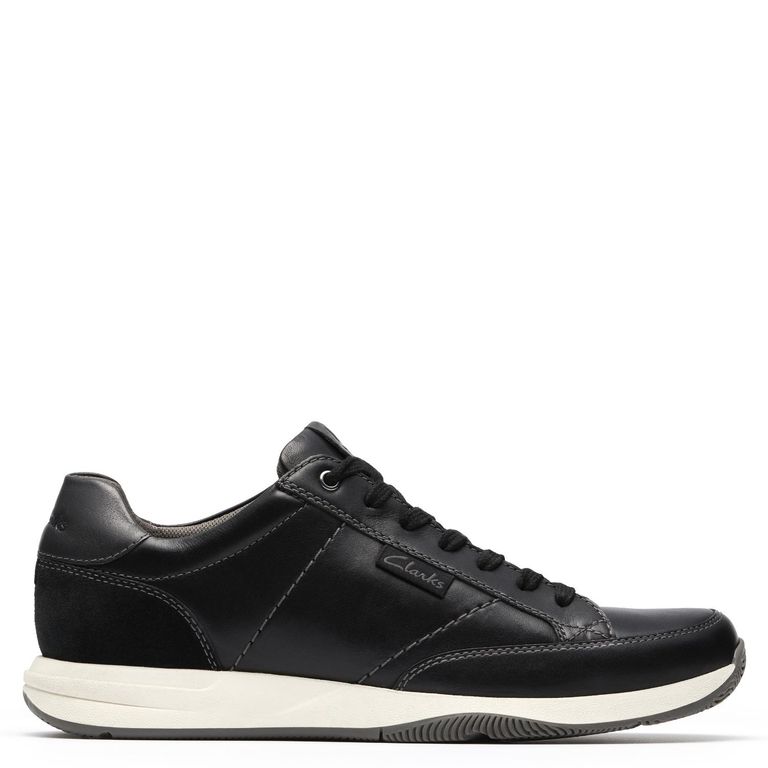 CLARKS Zapatilla Urbana Hombre Cuero Negro