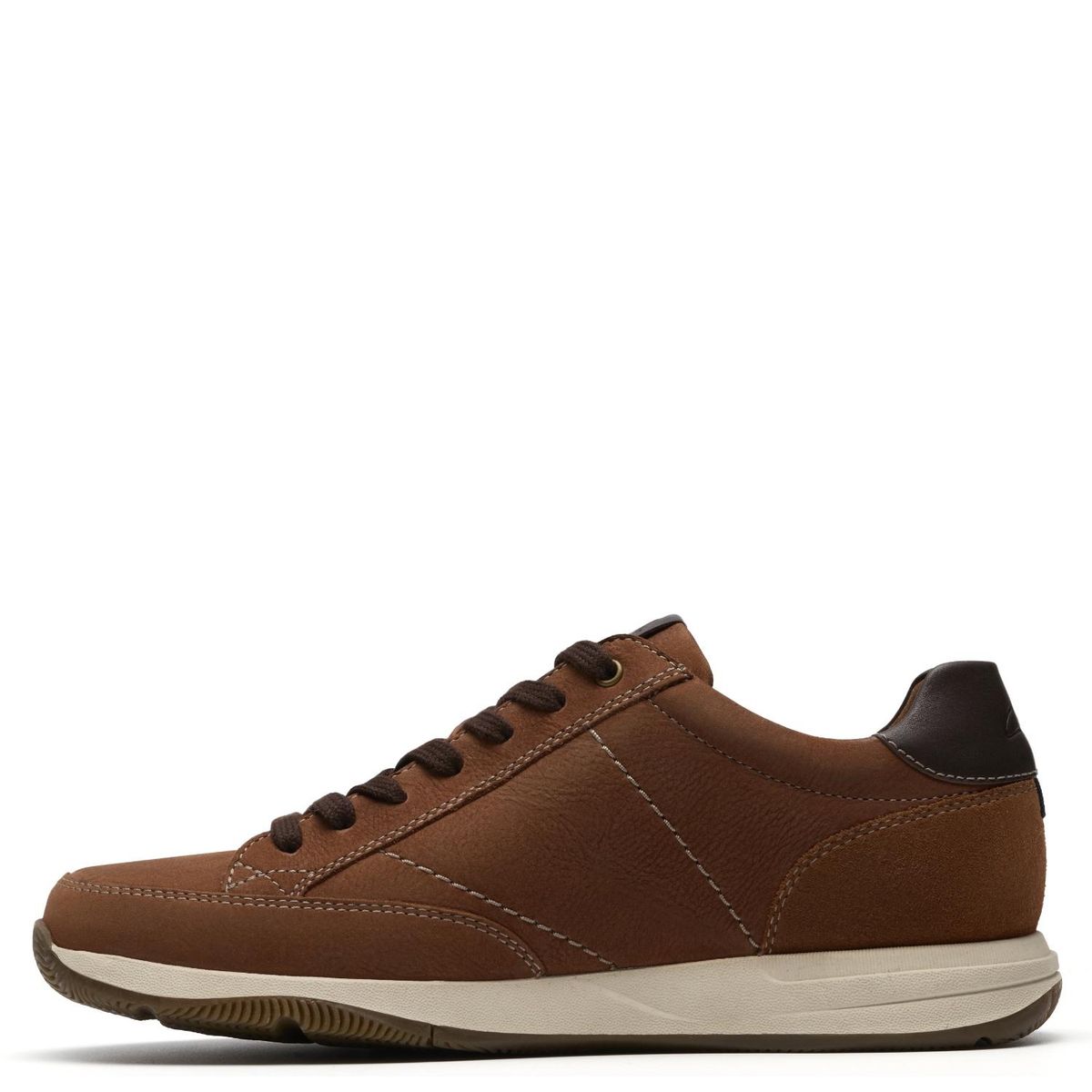 CLARKS - Zapatilla Urbana Hombre Cuero Café Clarks