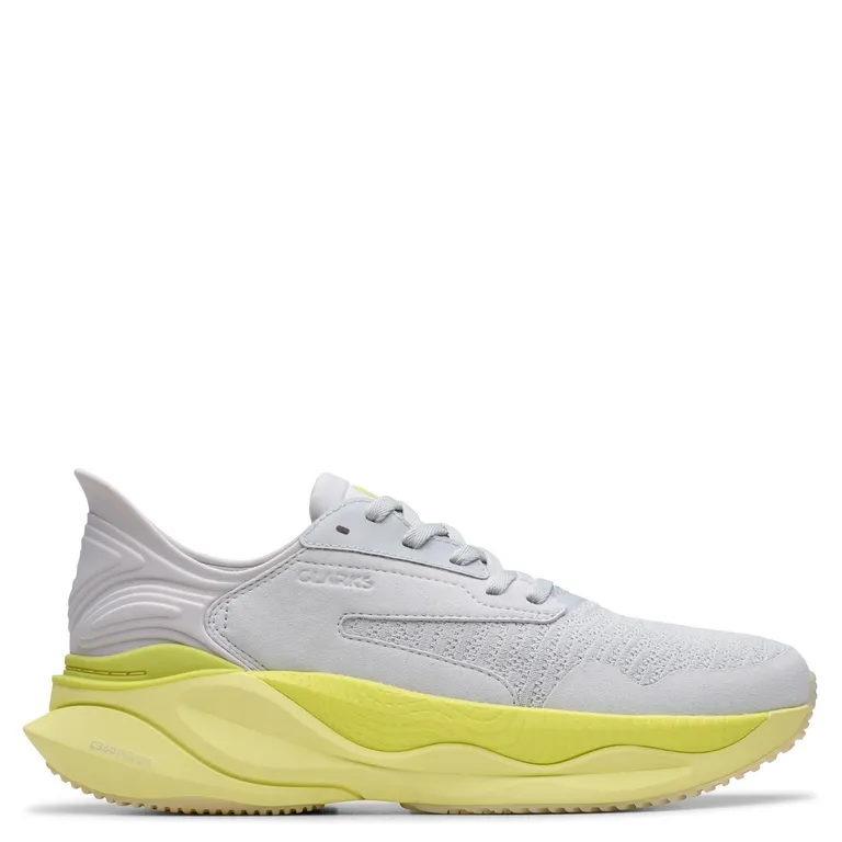 CLARKS Zapatilla Urbana Hombre Cuero Gris