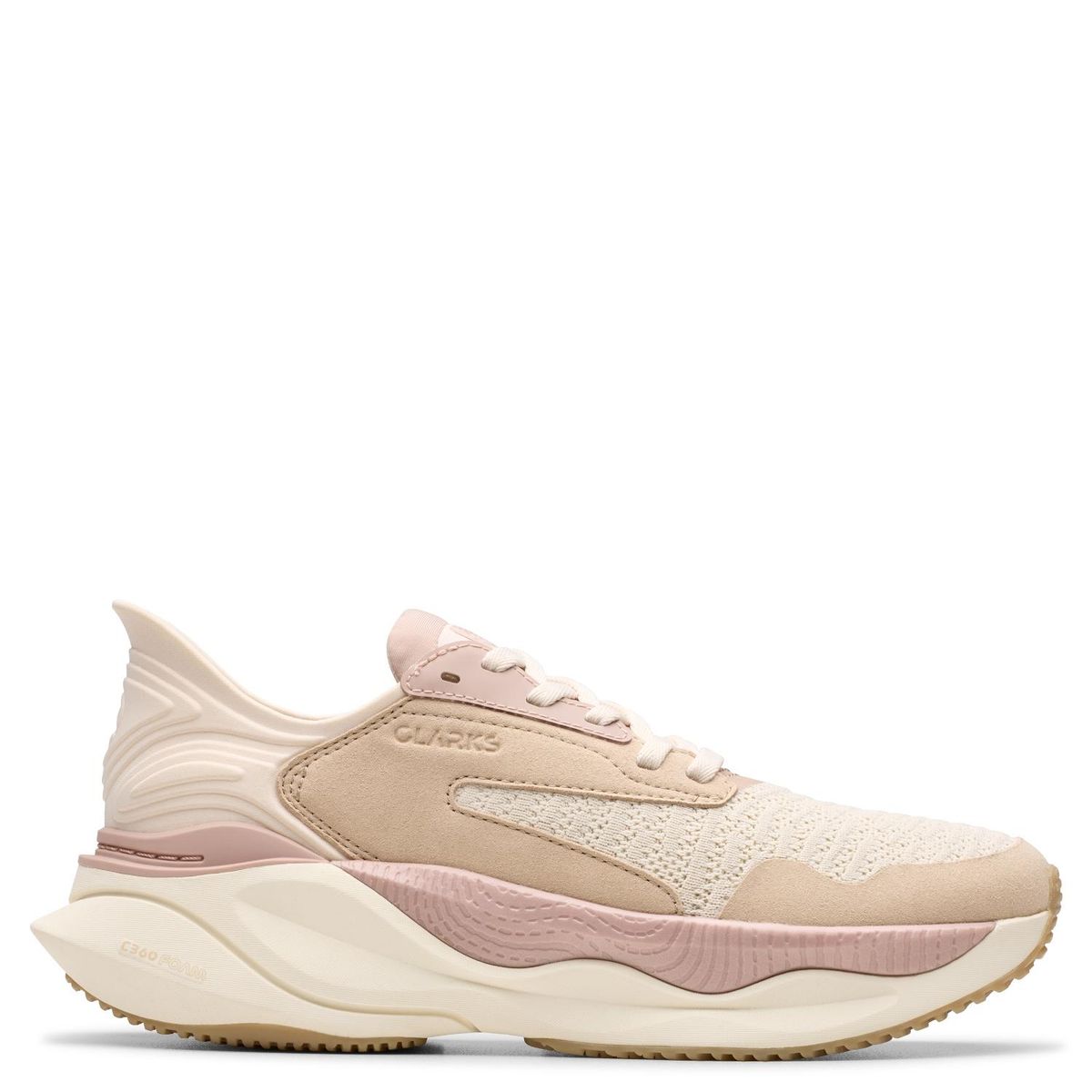 CLARKS - Zapatilla Urbana Mujer Beige Clarks