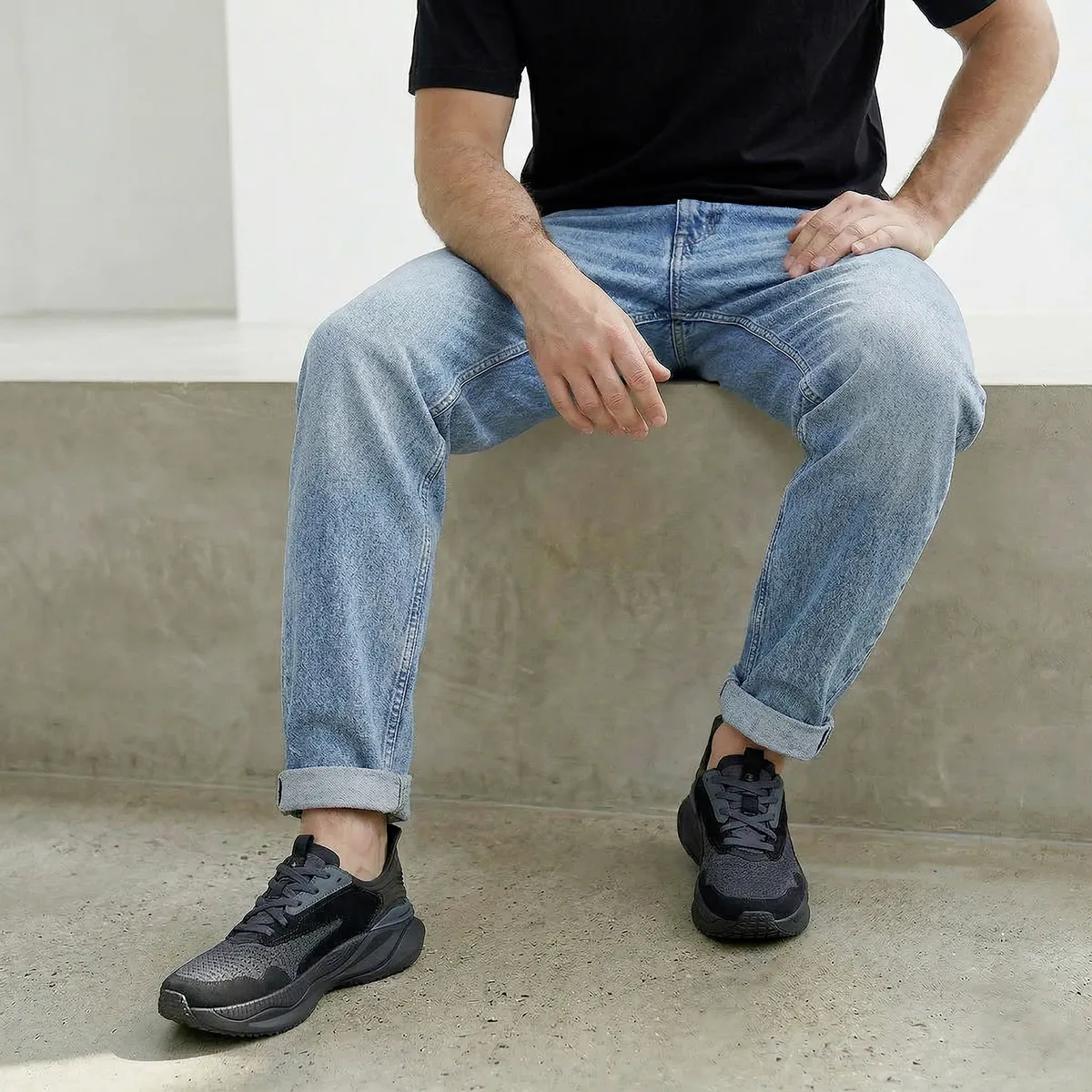 CLARKS - Zapatilla Urbana Hombre Negro Clarks