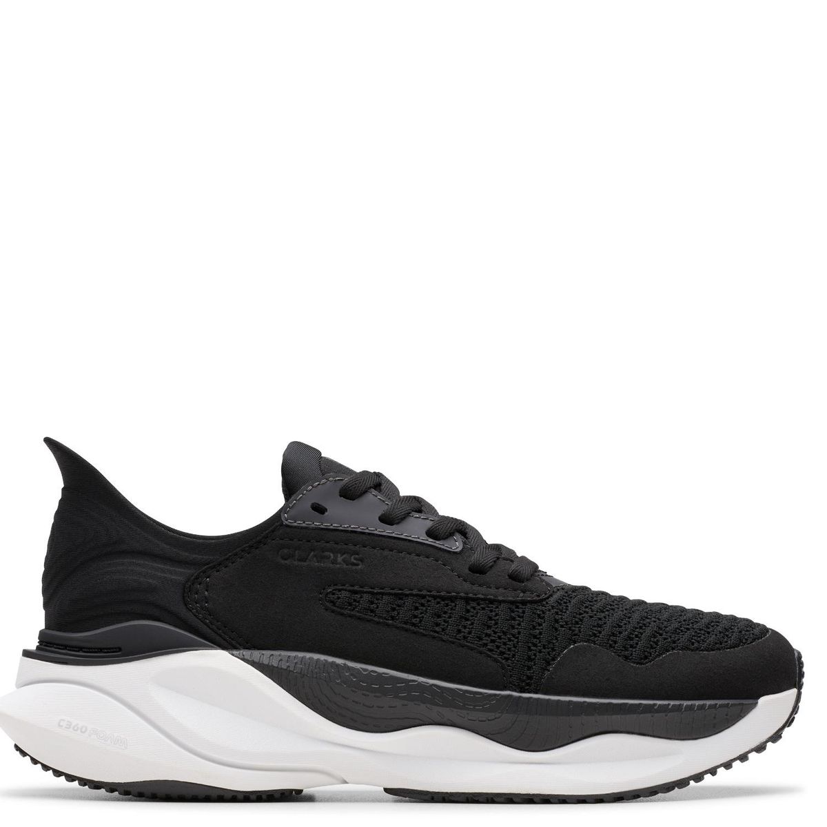 CLARKS - Zapatilla Urbana Mujer Negro Clarks