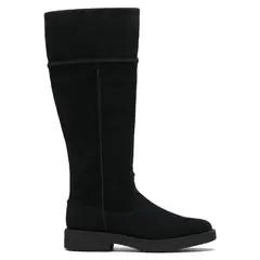 CLARKS - Bota Mujer Cuero Negro