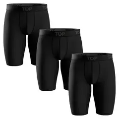 TOP - Pack De 3 Bóxer Largo Algodón Hombre