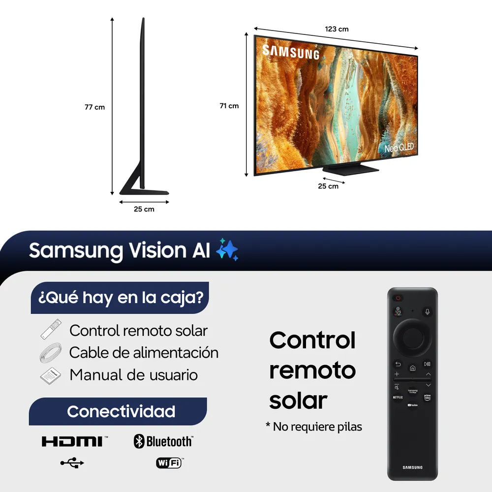 55" Neo QLED Mini Led 4K QN70F Vision AI Smart TV (2025), foto 2