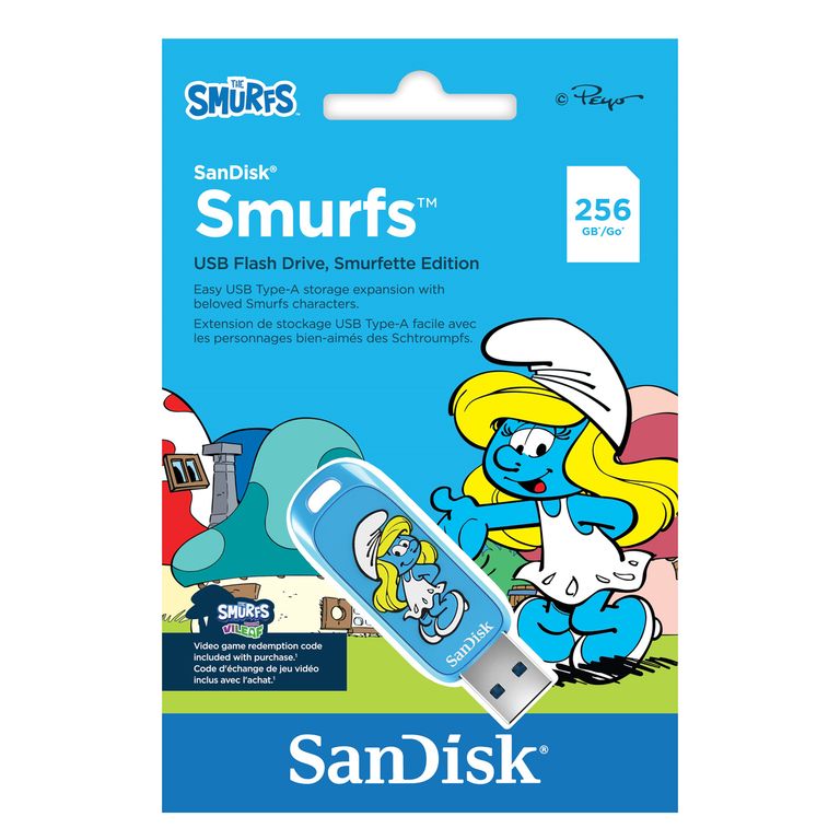 Pendrive Sandisk Flash USB Smurfs 256GB