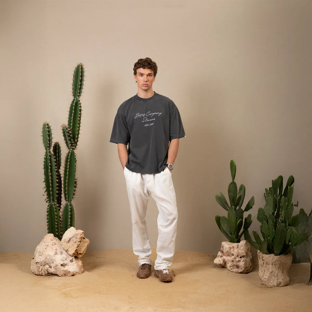 YUXUS - Polera Manga Corta Algodón Hombre Yuxus