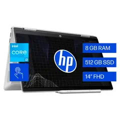 HP - Notebook Pavilion 14" x360 14-ek1013la I3 8GB 512GB