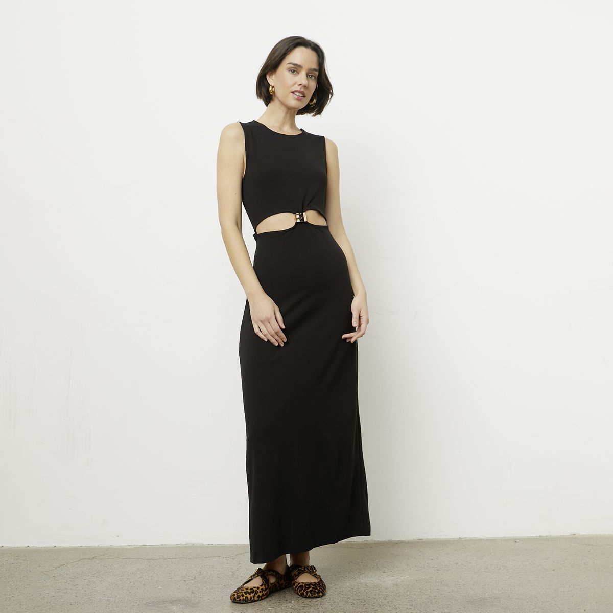 VERO MODA - Vestido Midi con Aplicación Mujer Vero Moda