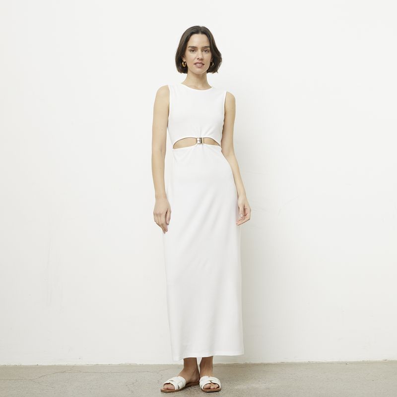 VERO MODA - Vestido Midi con Aplicación Mujer Vero Moda