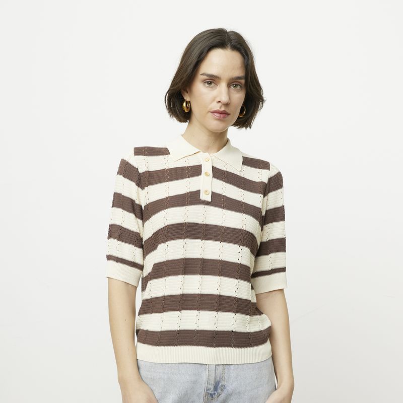 VERO MODA - Polera Rayas Tejida Mujer Vero Moda