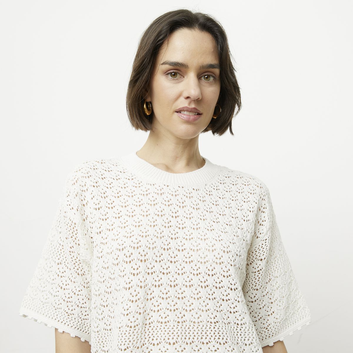 VERO MODA - Polera Tejida Algodón Mujer Vero Moda