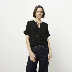 VERO MODA - Blusa con Amarras Mujer