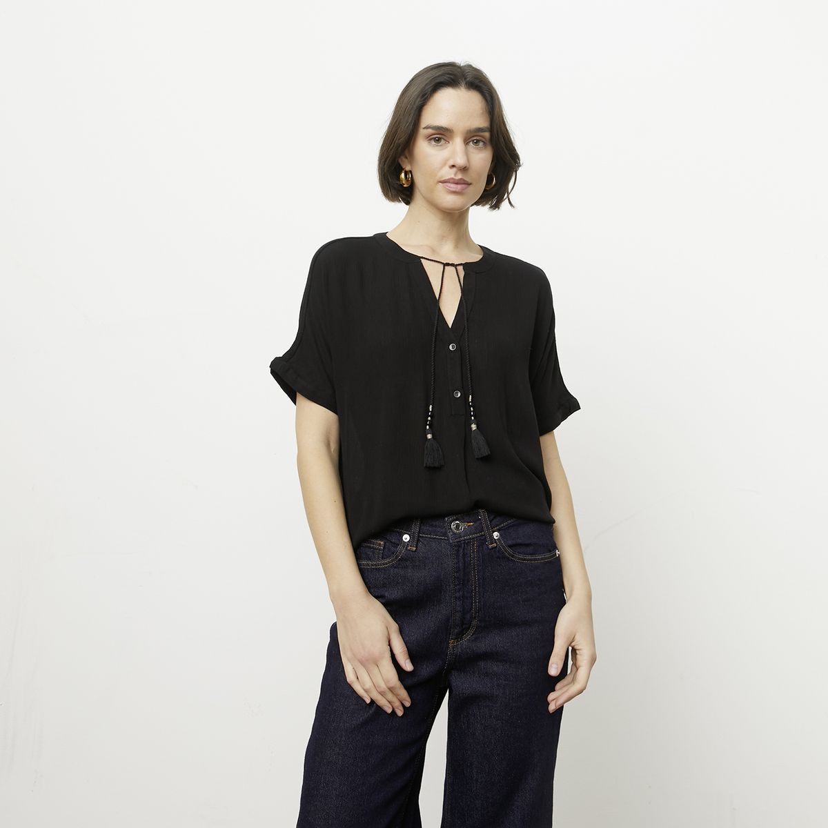 VERO MODA - Blusa con Amarras Mujer Vero Moda