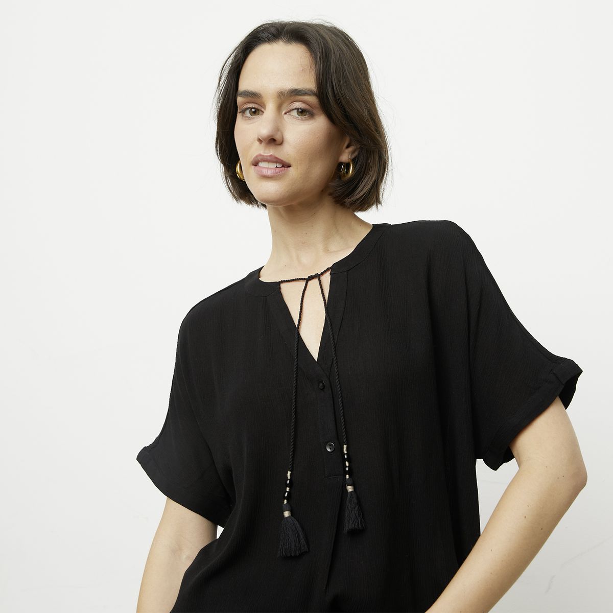 VERO MODA - Blusa con Amarras Mujer Vero Moda