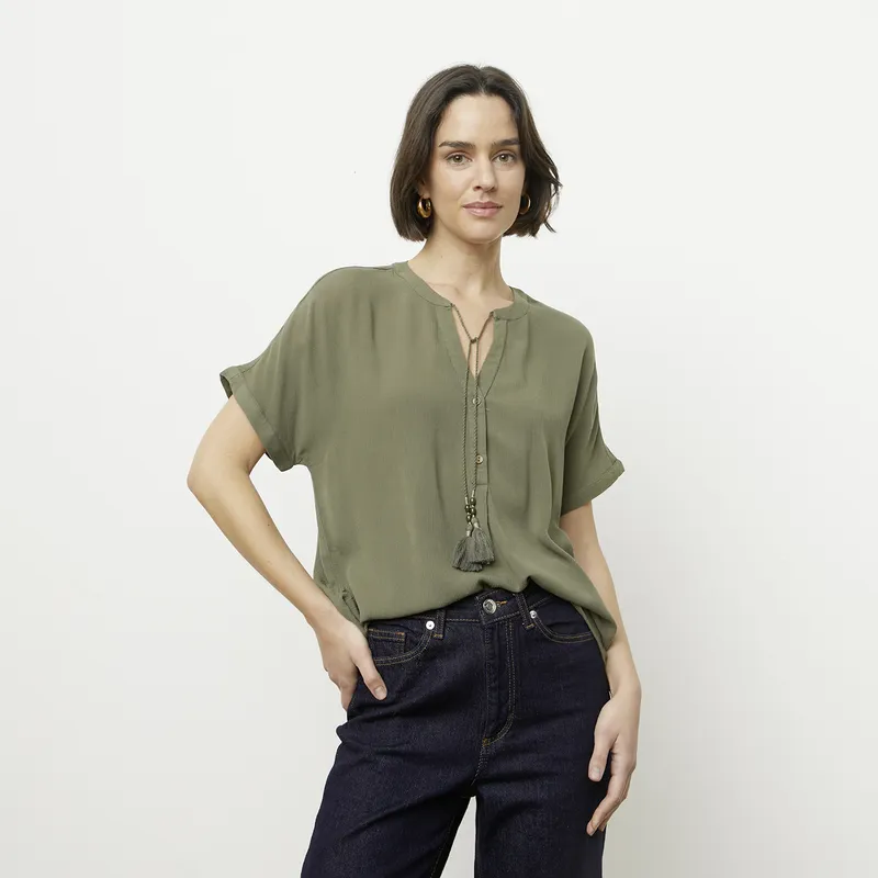 VERO MODA - Blusa con Amarras Mujer Vero Moda