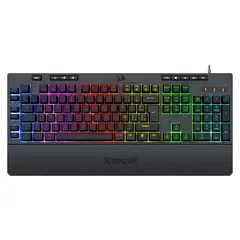 REDRAGON - Teclado Gamer Shiva Black Membrane Keyboar