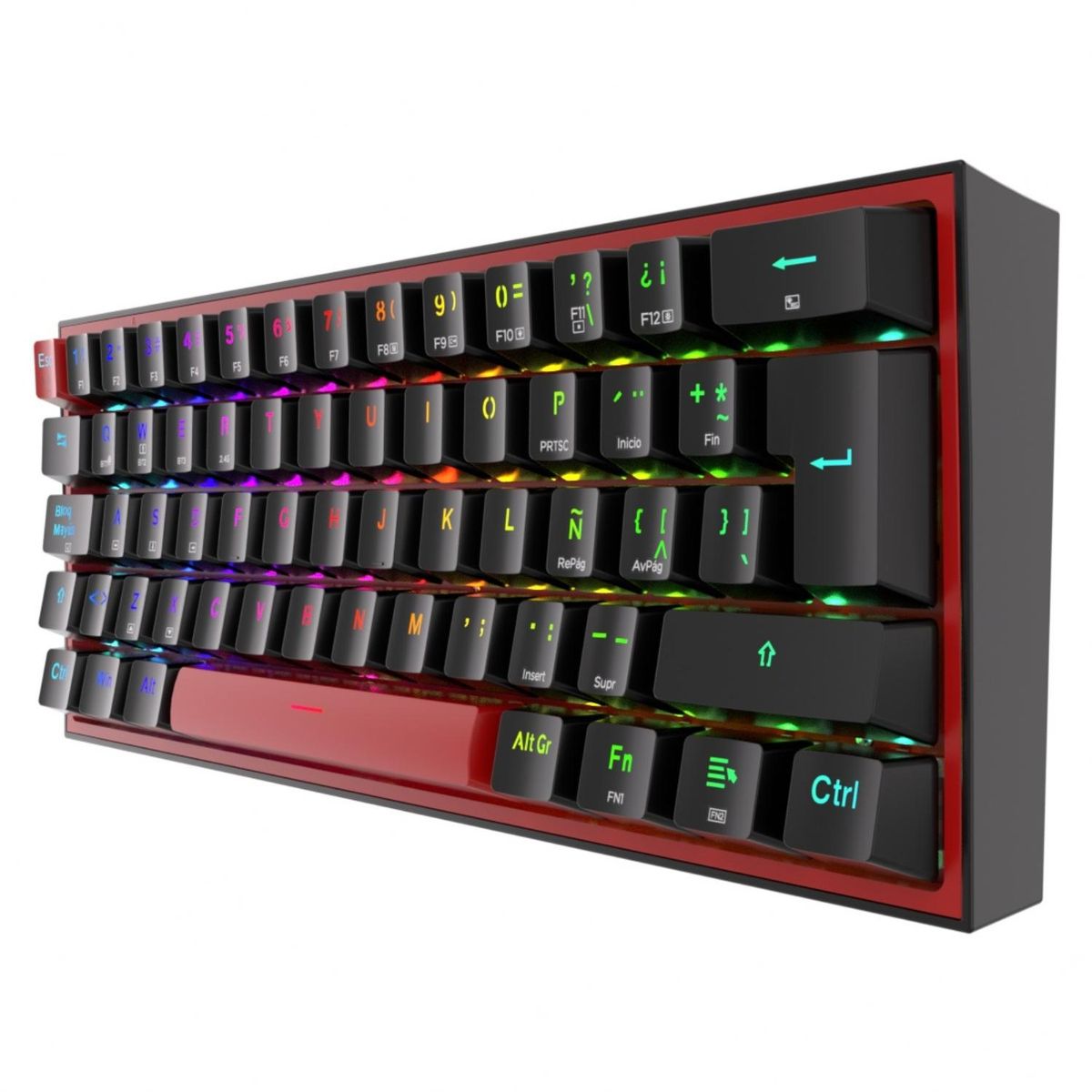 REDRAGON - Teclado Fizz Pro Black Red Switch Wireless Redragon