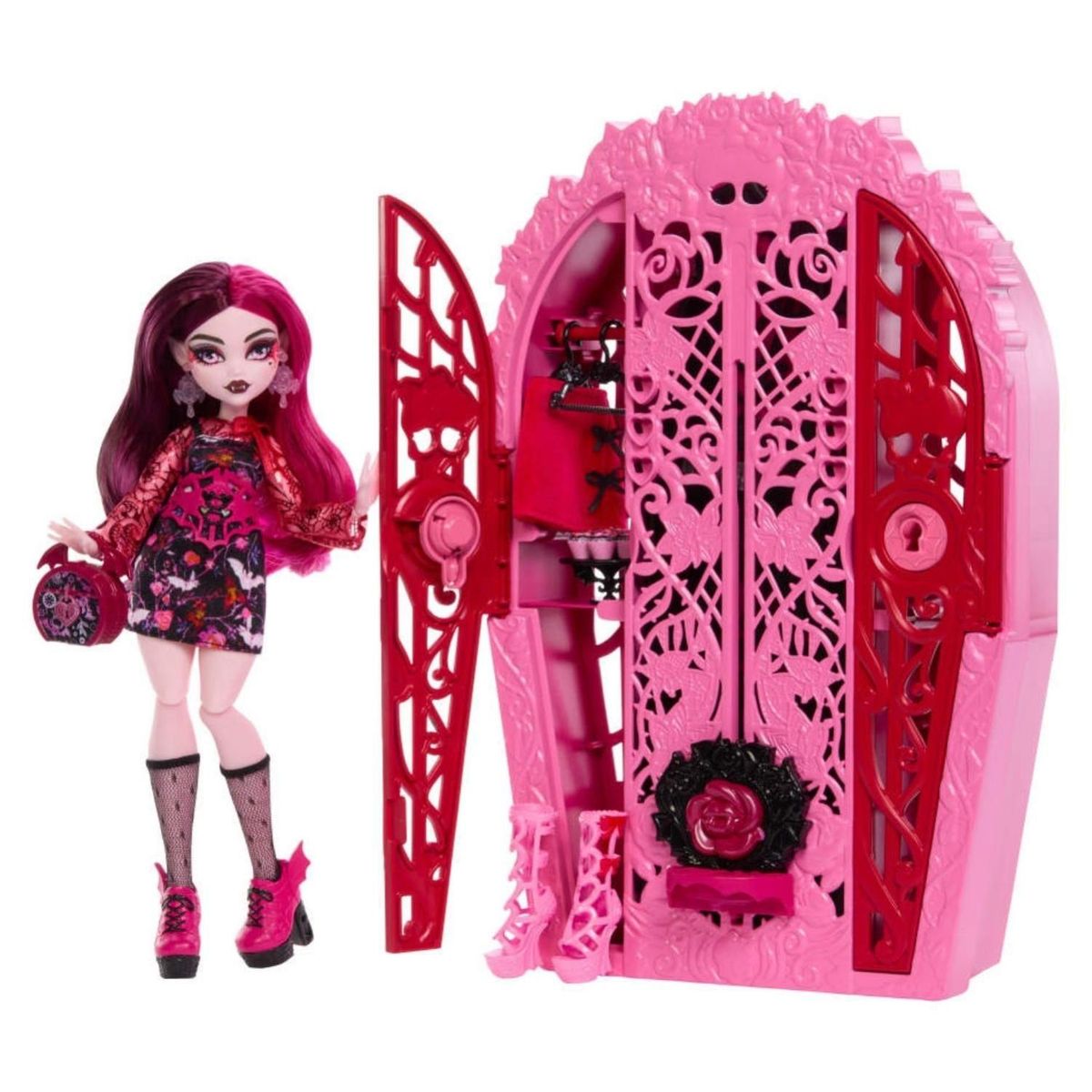 MONSTER HIGH - Monster High Skulltimate Secrets - Draculaura con Armario de Disfraces
