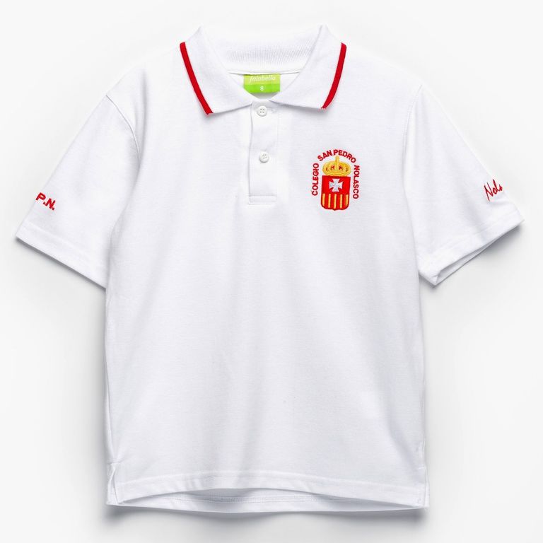 Polera Manga Corta Algodón Unisex Niño Colegio San Pedro De Nolasco