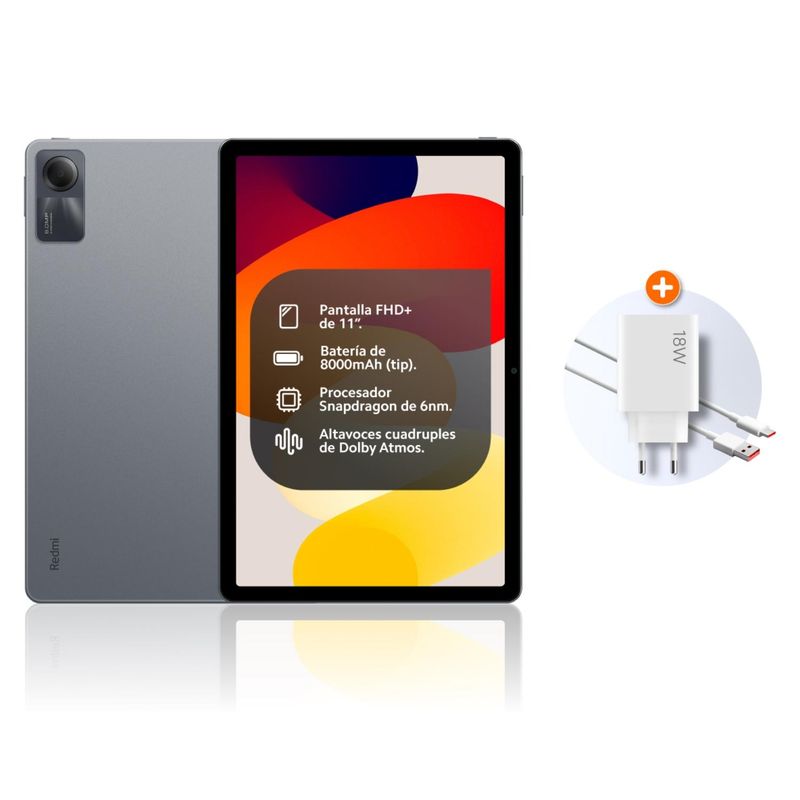 XIAOMI - Tablet Xiaomi Redmi Pad SE 128MB Gris Sin Cover