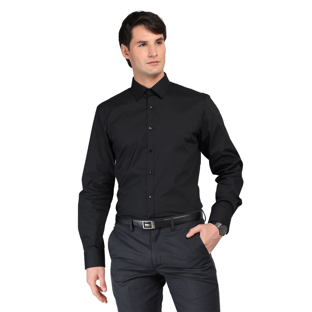 ARROW - Camisa De Vestir Manga Larga Algodón Hombre Arrow
