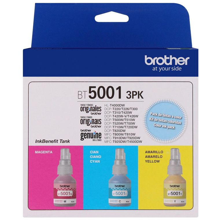 Tinta Brother 3 Botellas BT50013PK