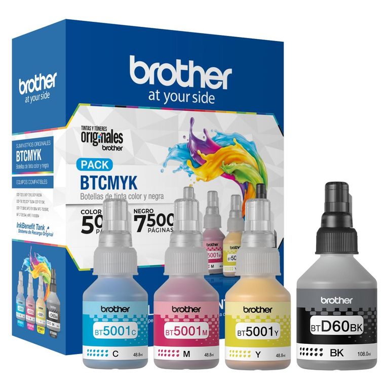 Tinta Brother 4 Botellas BTCMYK