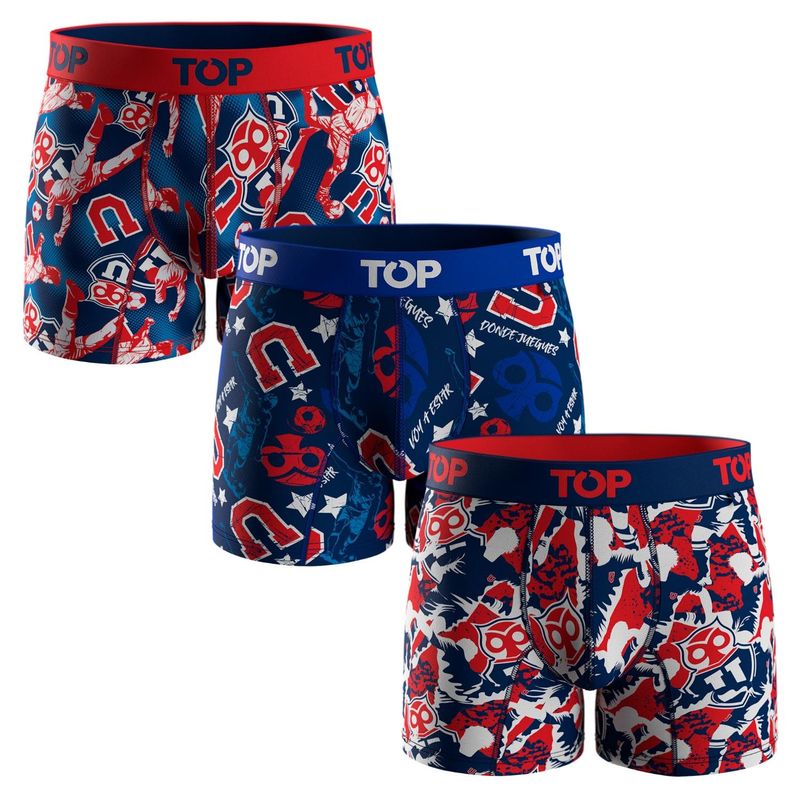 TOP - Pack De 3 Bóxer Medio Algodón Hombre Top