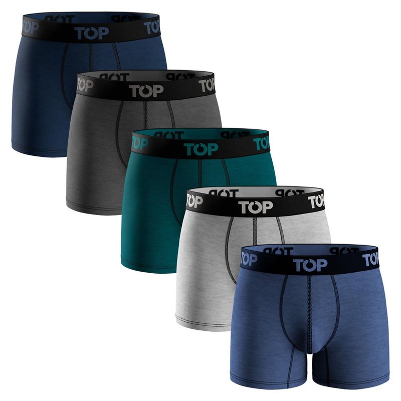 TOP - Pack De 5 Bóxer Medio Algodón Hombre Top