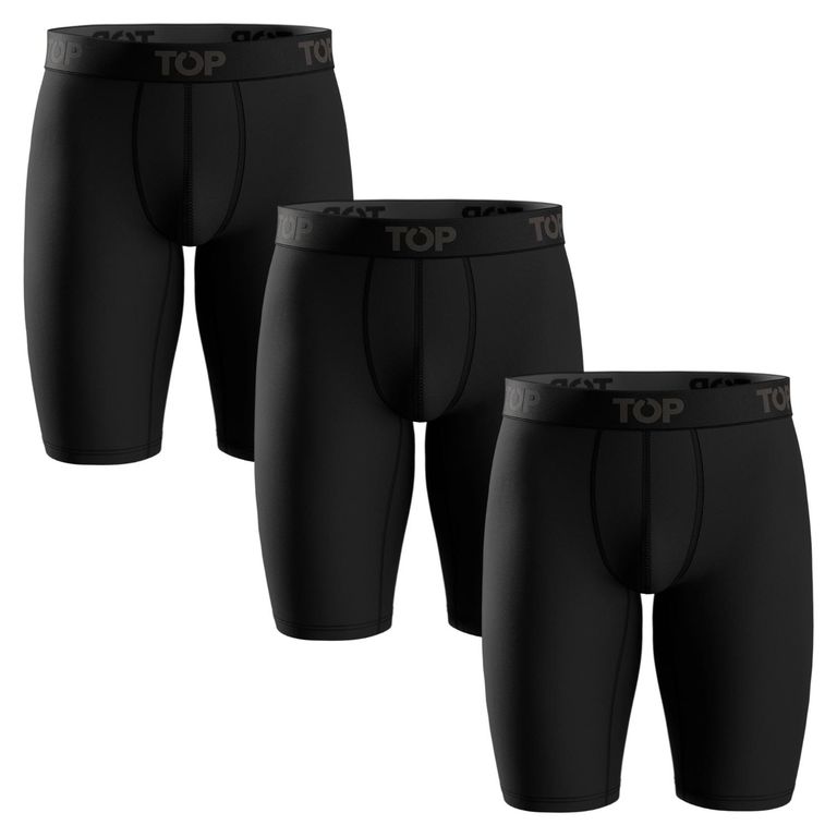 Pack De 3 Bóxer Largo Algodón Hombre