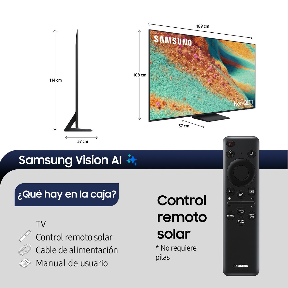 SAMSUNG - 85" Neo QLED Mini Led 4K QN85F Vision AI Smart TV (2025)