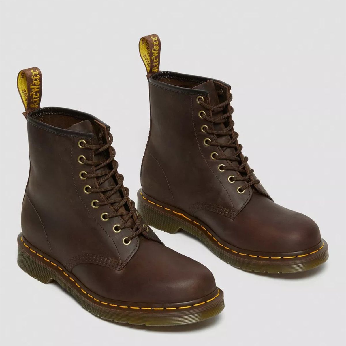 DR MARTENS - 1460 Botín Hombre Cuero Café Dr Martens