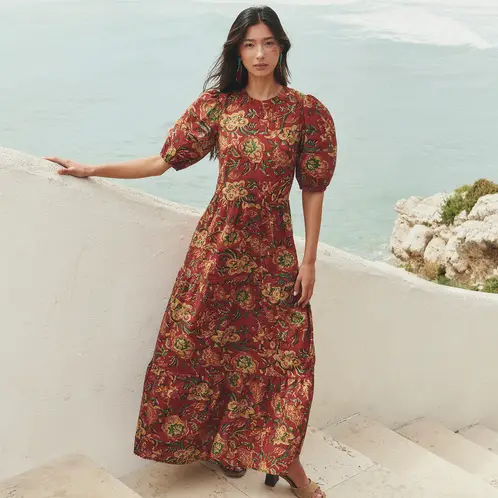 BAYMO - Vestido 100% Algodón Mujer