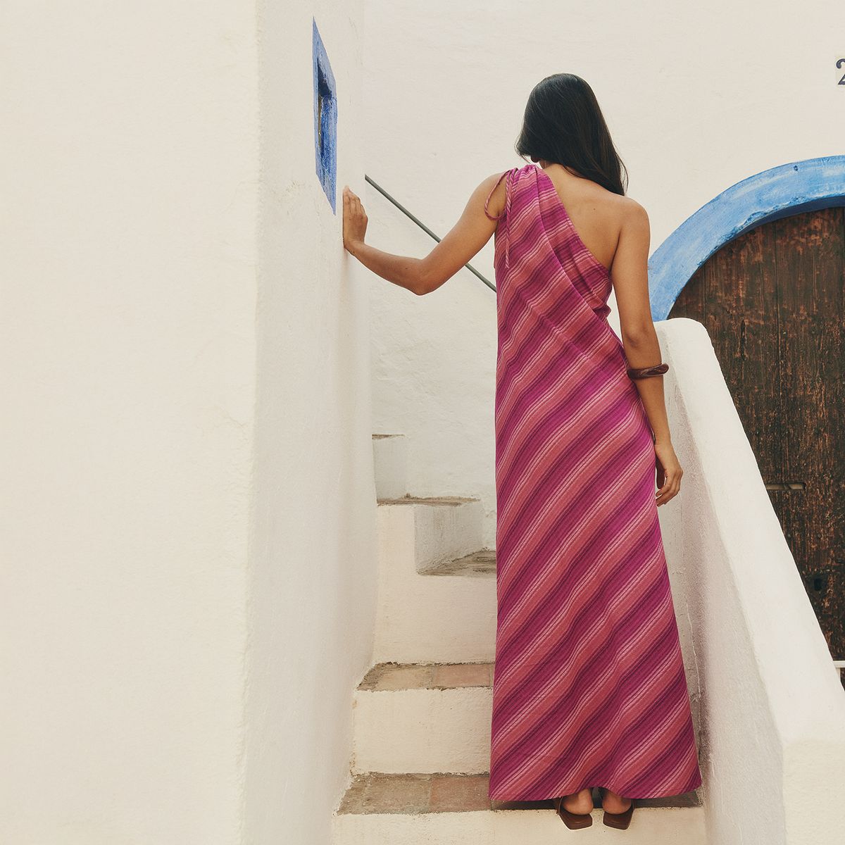 BAYMO - Vestido Fiesta Faro Estampado Mujer Baymo