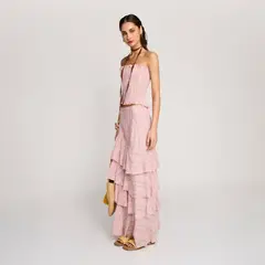 BAYMO - Top Strapless 100% Algodón Mujer
