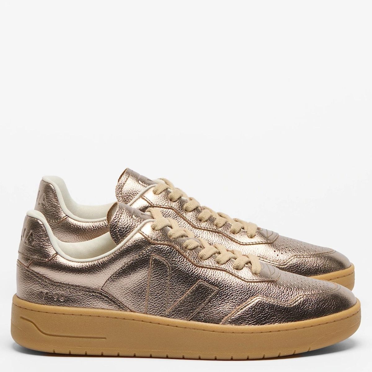 VEJA - V-90 Full Bro Zapatilla Urbana Mujer Dorado Veja