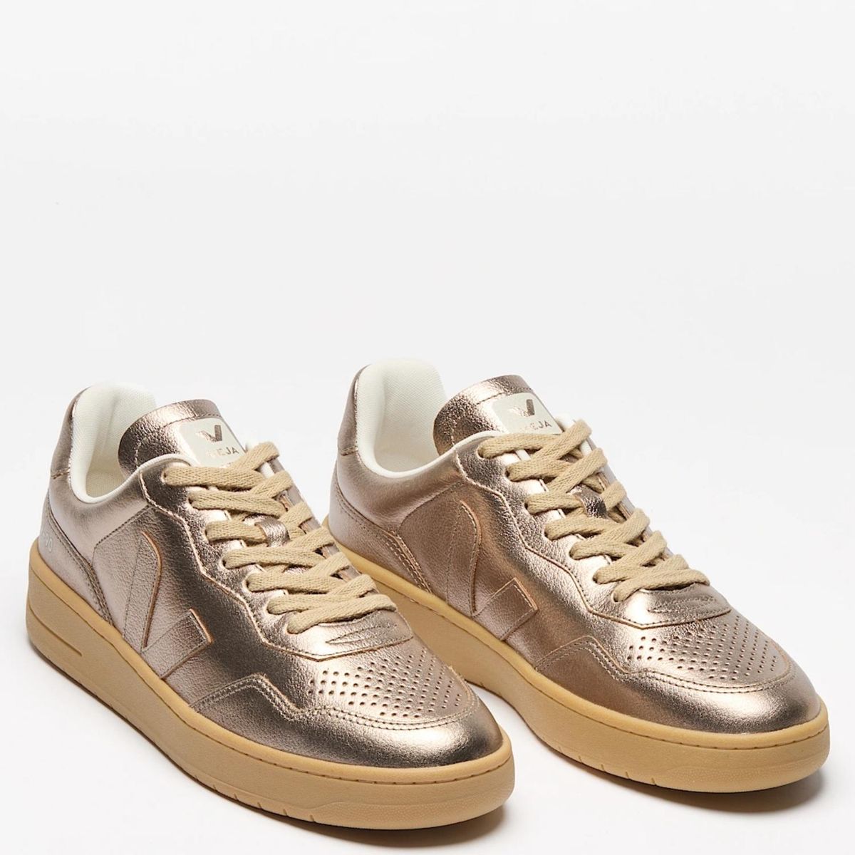 VEJA - V-90 Full Bro Zapatilla Urbana Mujer Dorado Veja