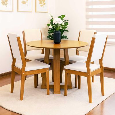 Imagen 2 del producto Juego De Comedor 4 Sillas Ravello 1.0 Beige Basement Home