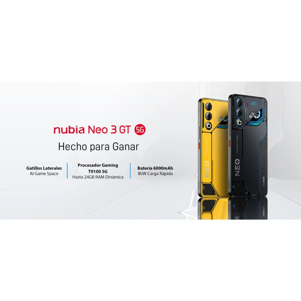 ZTE Nubia Neo 3 GT 5G 256GB Amarillo, foto 8