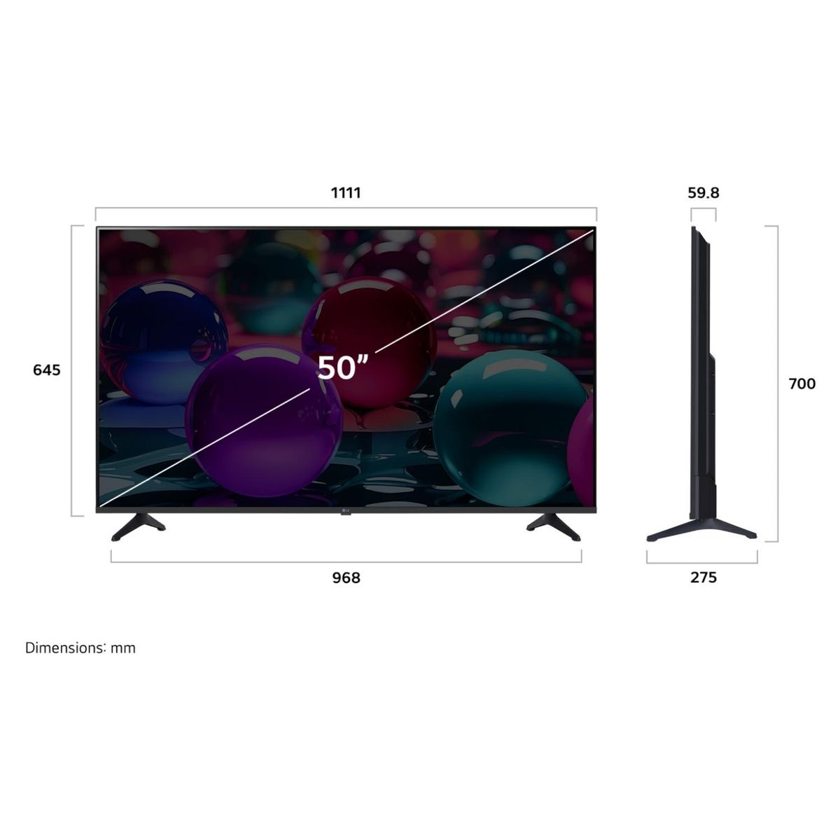 LG - Smart TV LED 50" 4K UHD 2025 LG
