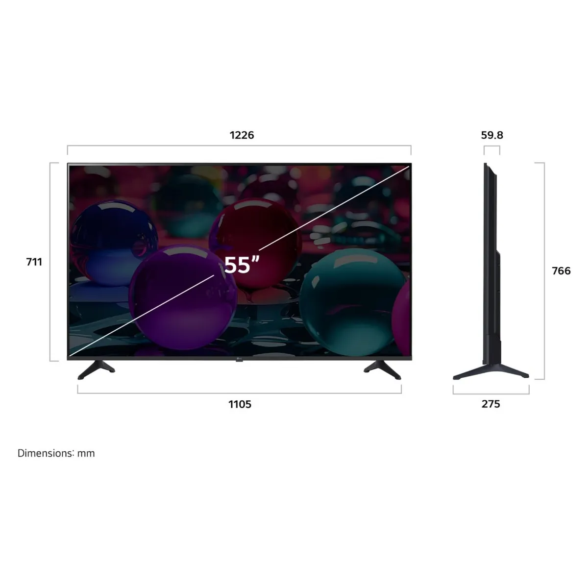LG - Smart TV LED 55" 4K UHD 2025 LG