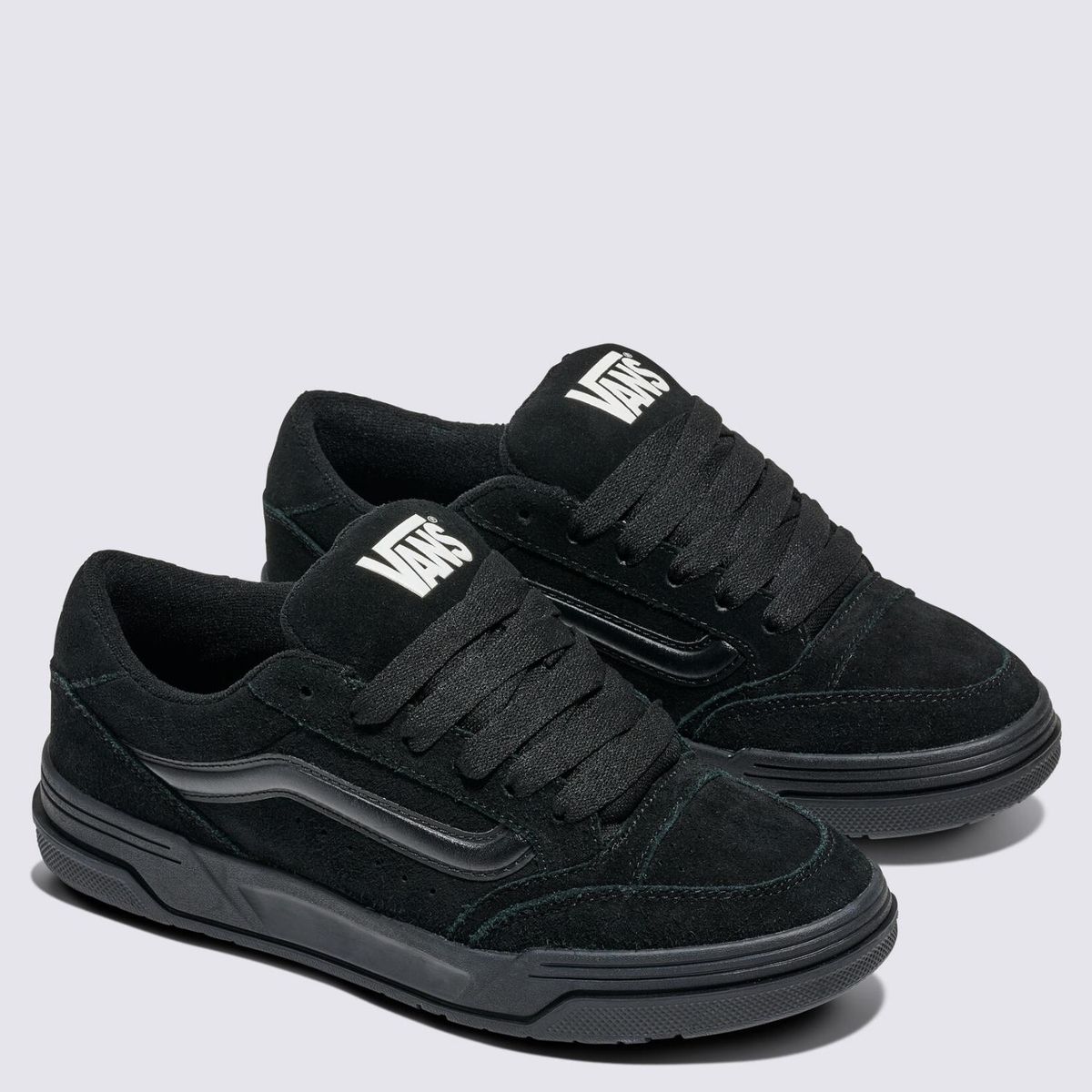 VANS - Ua Hylane Zapatilla Urbana Cuero Negro Mujer Vans