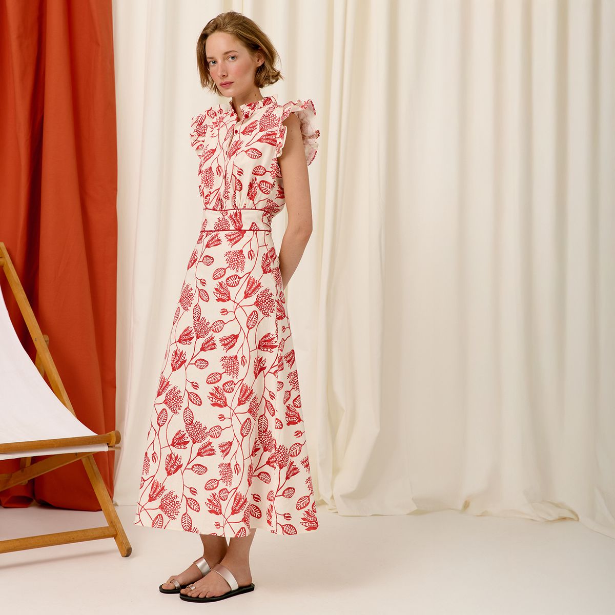 BYAN - Vestido Dunas Lino Mujer Byan