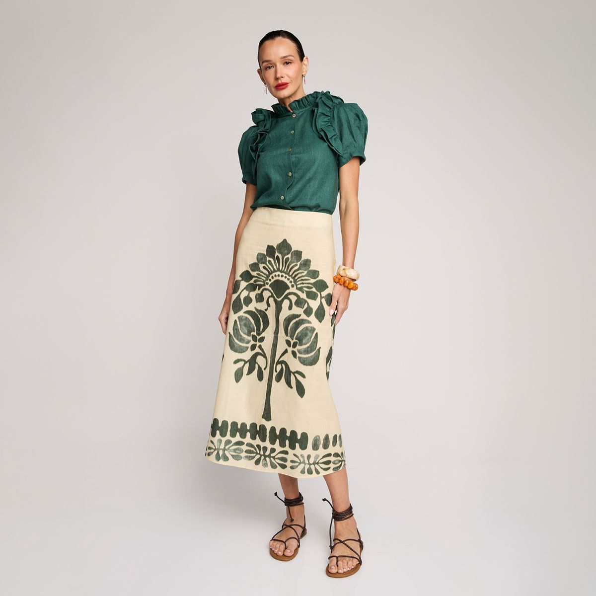 BYAN - Falda Povoa 100% Algodón Mujer Byan