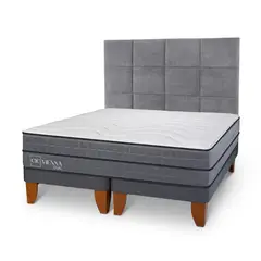 CIC - Cama Europea Vienna Dual King Respaldo Tamesis